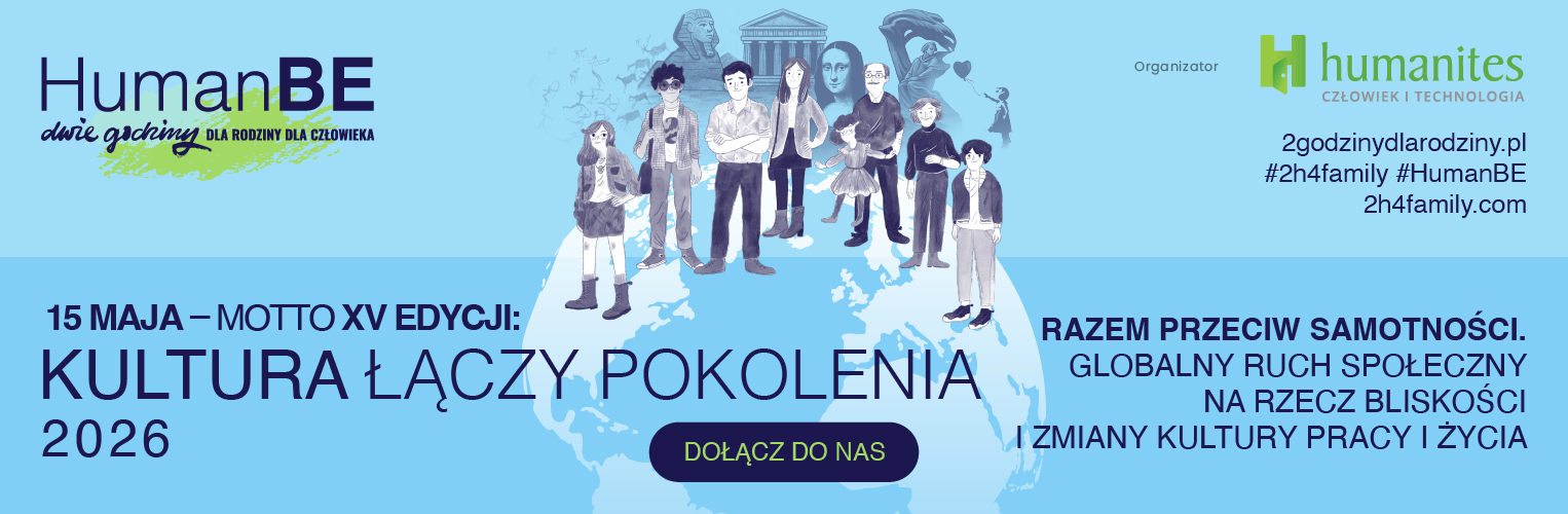 Grafika akcji &bdquo;HumanBE &ndash; Dwie Godziny dla Rodziny&rdquo;