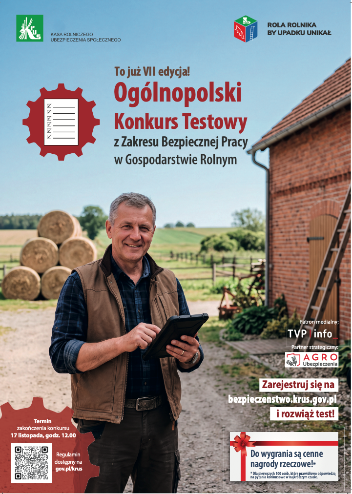 Og&oacute;lnopolski Konkurs Testowy z&nbsp;Zakresu Bezpiecznej Pracy w&nbsp;Gospodarstwie Rolnym 