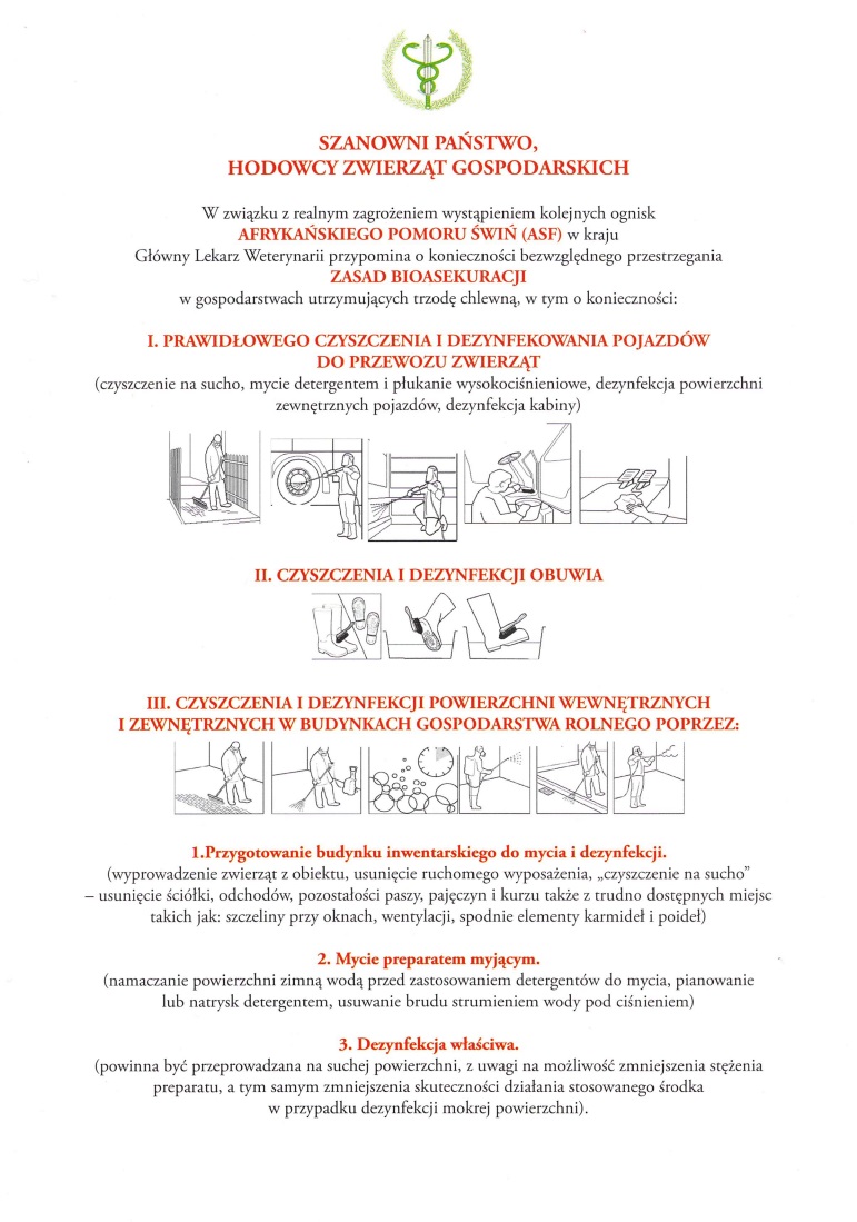 Informacja dla hodowców drobiu.