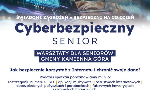 Zdjęcie do &bdquo;Cyberbezpieczny Senior&rdquo; &ndash; zapraszamy na warsztaty w Gminie Kamienna G&oacute;ra