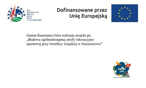 Zdjęcie do Projekt pn. "Budowa og&oacute;lnodostępnej strefy rekreacyjno-sportowej przy świetlicy wiejskiej w Gorzeszowie."